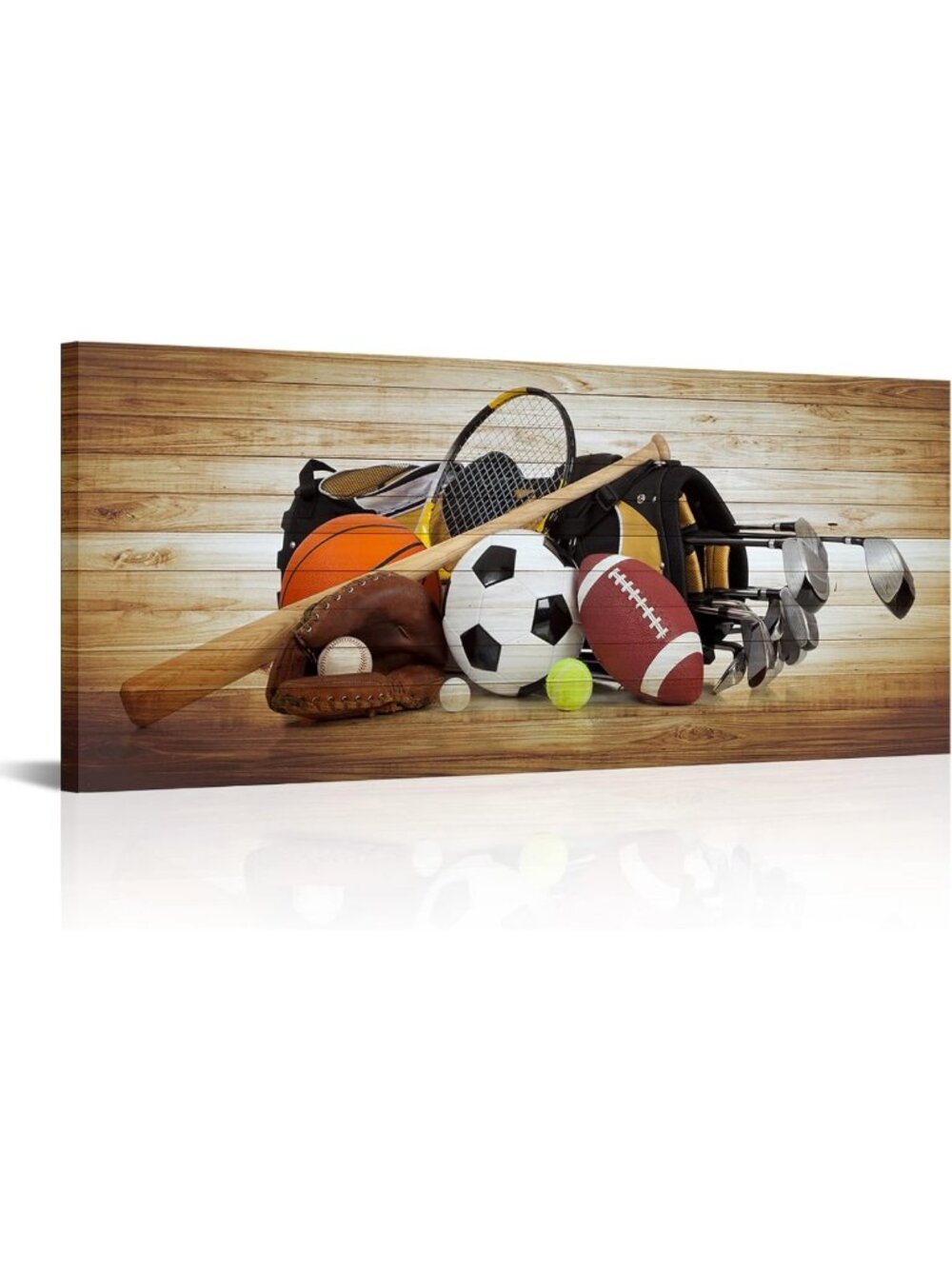 Sports Canvas Wall Art for Man Cave - Football, Baseball & Golf Poster Prints